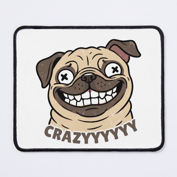 Item preview, Crazy Pug Face Funny Dog Lover Gift Cute Pug designed and sold by BellabdO.