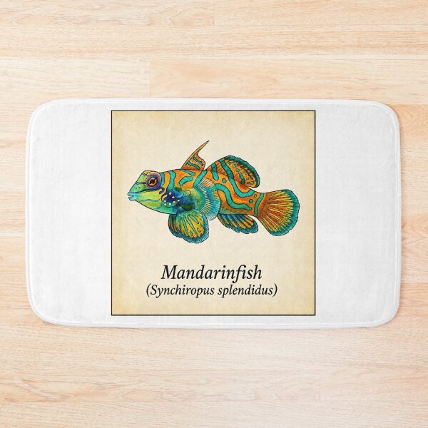 Item preview, Green Mandarin Goby Watercolor Reef Art Print designed and sold by KenworksDigital.
