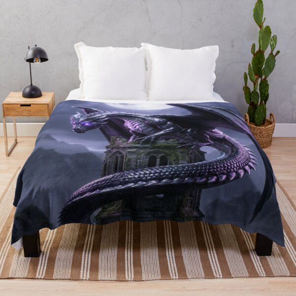 Item preview, Moon Serpent Dragon Under a Gothic Full Moon designed and sold by JanjjaSoulInk.