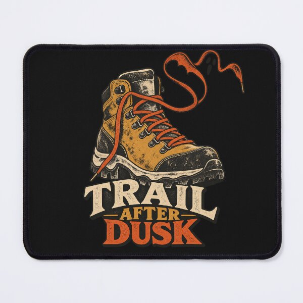 Item preview, Trail After Dusk Retro Halloween Hiking Design designed and sold by Golden Era Studio.