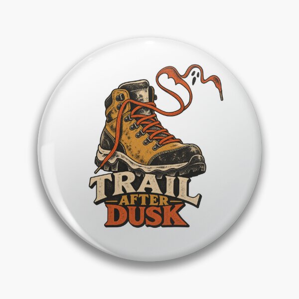 Item preview, Trail After Dusk Retro Halloween Hiking Design designed and sold by Golden Era Studio.