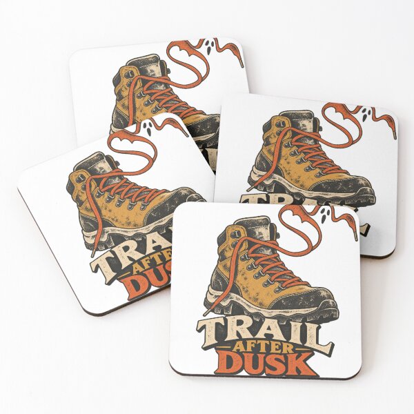 Item preview, Trail After Dusk Retro Halloween Hiking Design designed and sold by Golden Era Studio.
