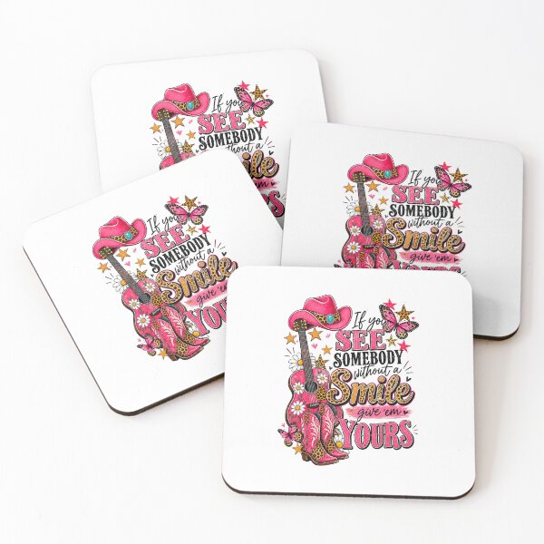 Item preview, If You See Someone Without Smile Guitar Pink Cowgirl Western designed and sold by khdmalakarak.