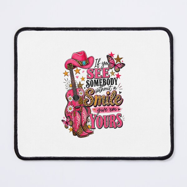 Item preview, If You See Someone Without Smile Guitar Pink Cowgirl Western designed and sold by khdmalakarak.