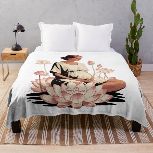 Item preview, Inner Peace Pink Lotus Bloom Detailed Artwork designed and sold by 108stillness.