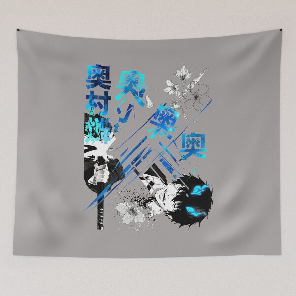 Item preview, Blue Exorcist Rin Demon Flames Cherry Blossom-31 designed and sold by JohannaAbsh8.
