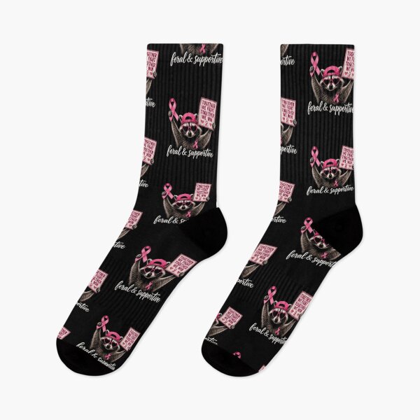 Item preview, Together We Fight Feral And Supportive Raccoon Breast Cancer Awareness designed and sold by boisomari.