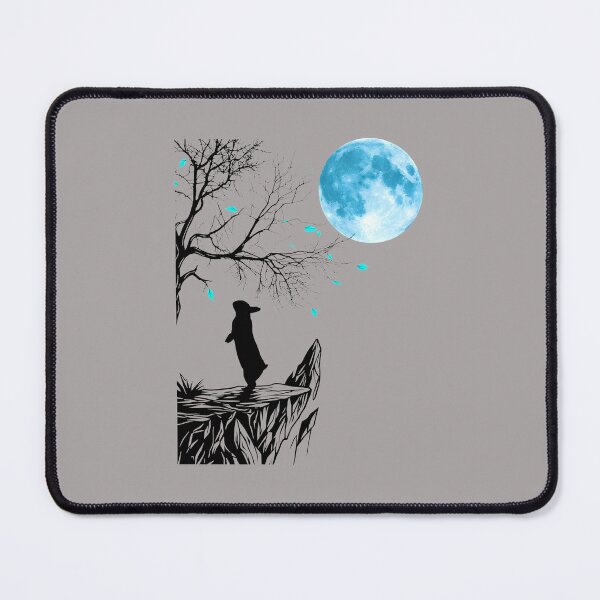 Item preview, Blue Moon Rabbit Silhouette Standing Tall-87 designed and sold by JohannaAbsh8.