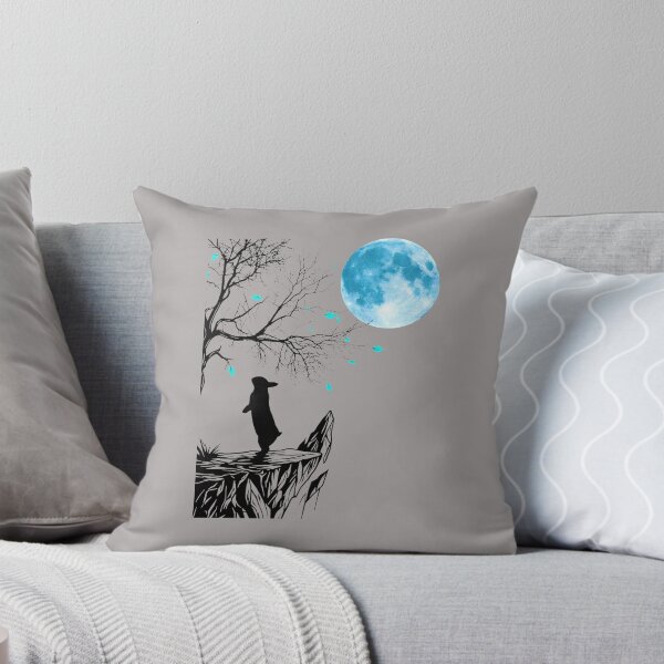 Item preview, Blue Moon Rabbit Silhouette Standing Tall-87 designed and sold by JohannaAbsh8.