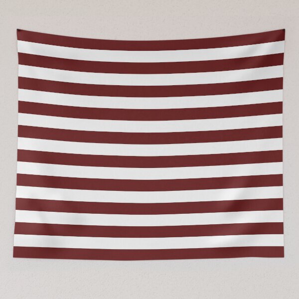 Item preview, Horizontal stripes in burgundy and white designed and sold by RishabhArts1.