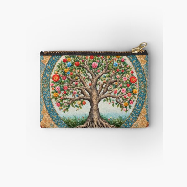 Item preview, Tree of Life Floral Tapestry Persian Mandala Art designed and sold by pinkal.