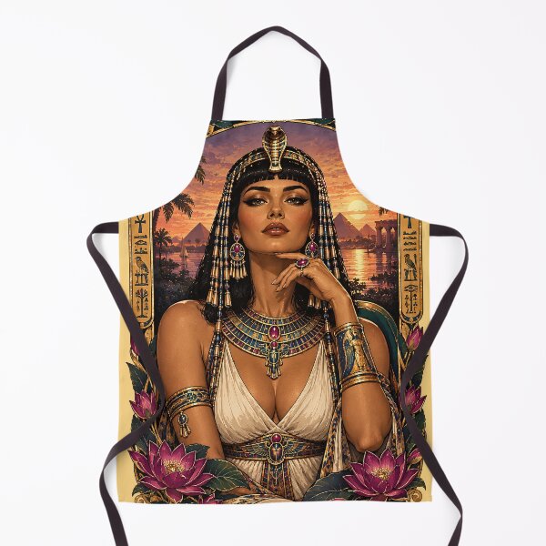 Item preview, Regal Cleopatra Egyptian Queen Art Nouveau Poster Design designed and sold by BorgSpareParts.