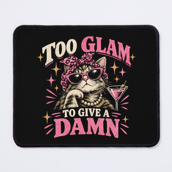 Item preview, To Glam To Give A Damn Cat designed and sold by monika-arthing.