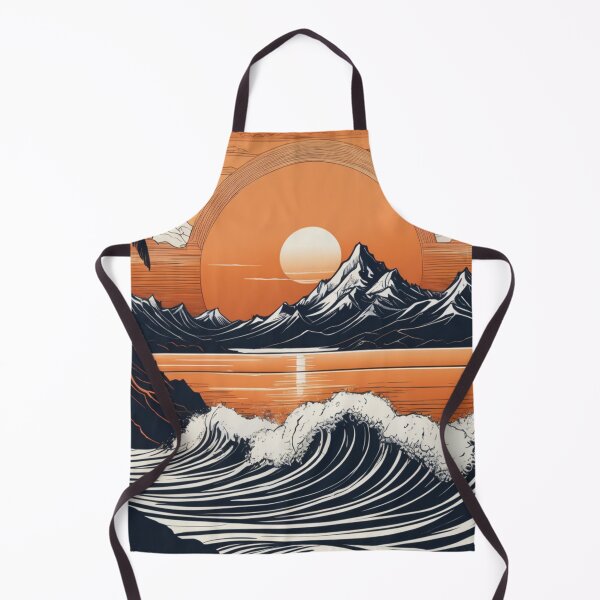 Item preview, Golden Horizon Behind a Powerful Mountain Seascape. designed and sold by MissYouONLY.