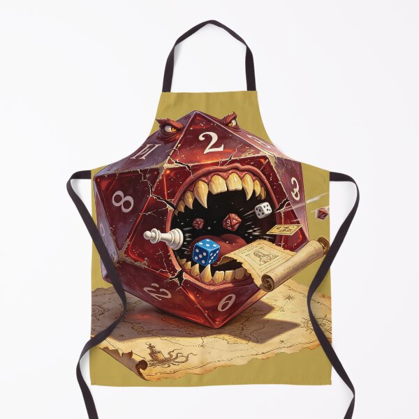Item preview, Monster D20 Dice Eating Tabletop RPG Gear designed and sold by LEOYinger.