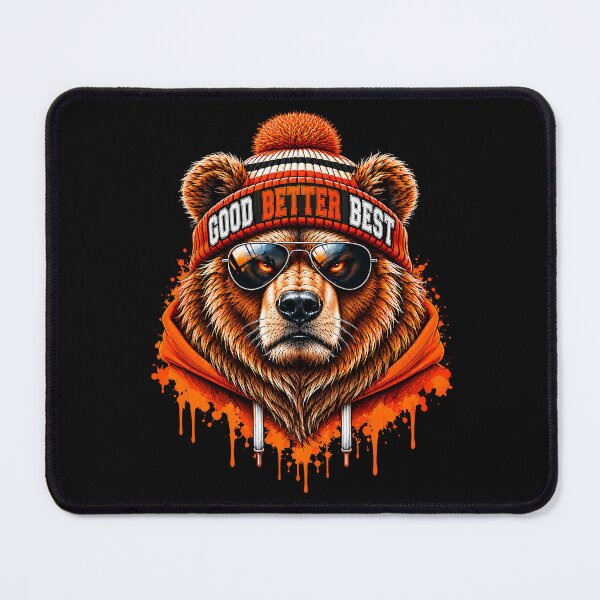 Item preview, Good Better Best Bear Beanie Sunglasses Football Bears designed and sold by khdmalakarak.