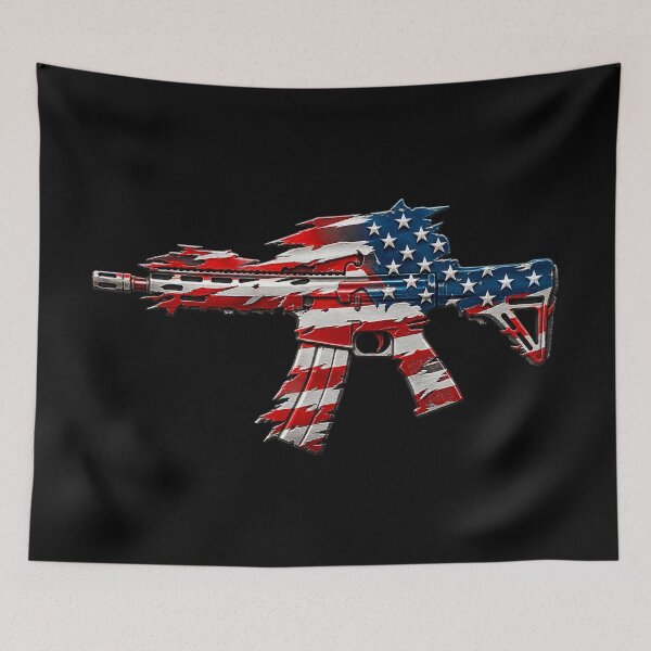 Item preview, 3D American Flag Rifle designed and sold by Military Insignia Products.