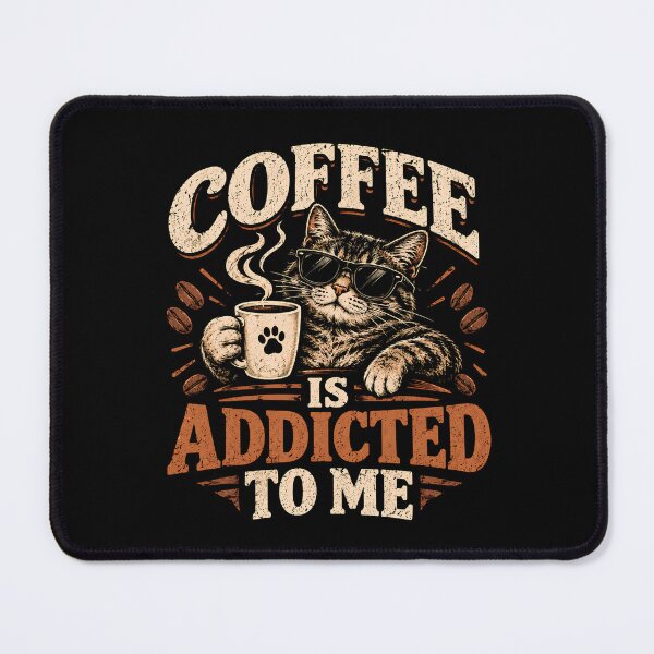 Item preview, Coffee Is Addicted To Me Cat designed and sold by monika-arthing.