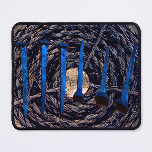 Item preview, Spiral Rope Nails Alternative Rock Band 90s Industrial Music Fan Art designed and sold by MathWare MathClips.