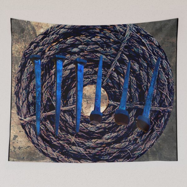 Item preview, Spiral Rope Nails Alternative Rock Band 90s Industrial Music Fan Art designed and sold by MathWare MathClips.