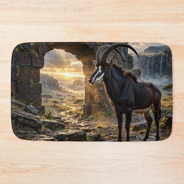 Item preview, Sable Guardian of the Forgotten Gateway designed and sold by DreamyWallVibes.