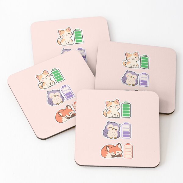 Item preview, Social Battery Animal Sticker Collection designed and sold by Inkworksbyshery.