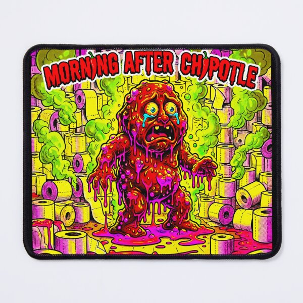 Item preview, Morning After Chipotle - Grotesque Toxic Bathroom Disaster Art designed and sold by OmniaGlobal.