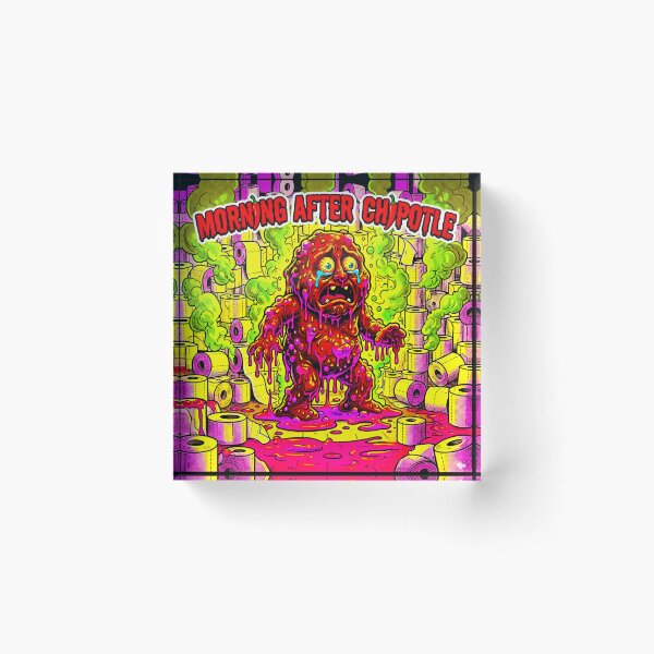 Item preview, Morning After Chipotle - Grotesque Toxic Bathroom Disaster Art designed and sold by OmniaGlobal.