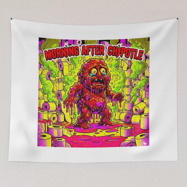 Item preview, Morning After Chipotle - Grotesque Toxic Bathroom Disaster Art designed and sold by OmniaGlobal.