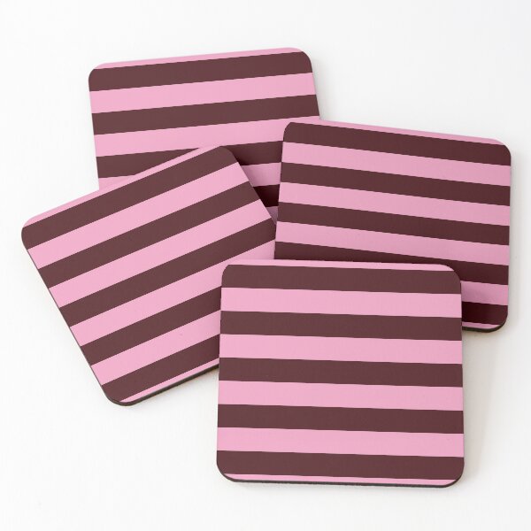 Item preview, Horizontal stripes in burgundy and pink designed and sold by RishabhArts1.