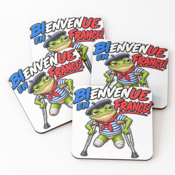Item preview, Bienvenue en France Funny French Frog designed and sold by PRINTIONAL.
