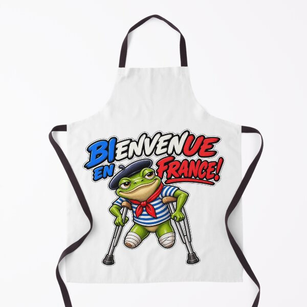Item preview, Bienvenue en France Funny French Frog designed and sold by PRINTIONAL.