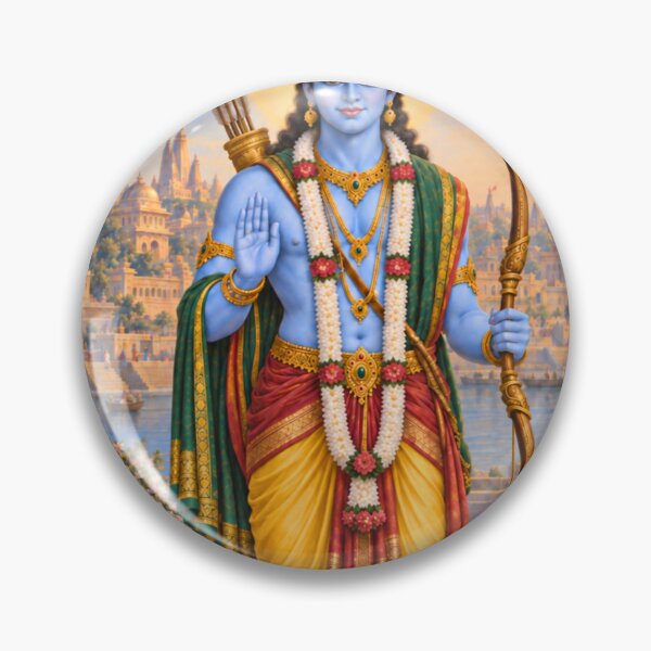 Item preview, Lord Rama Avatar - Hanuman Devotional Wall Art designed and sold by Homyar.