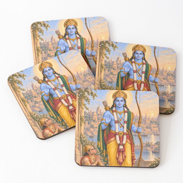 Item preview, Lord Rama Avatar - Hanuman Devotional Wall Art designed and sold by Homyar.