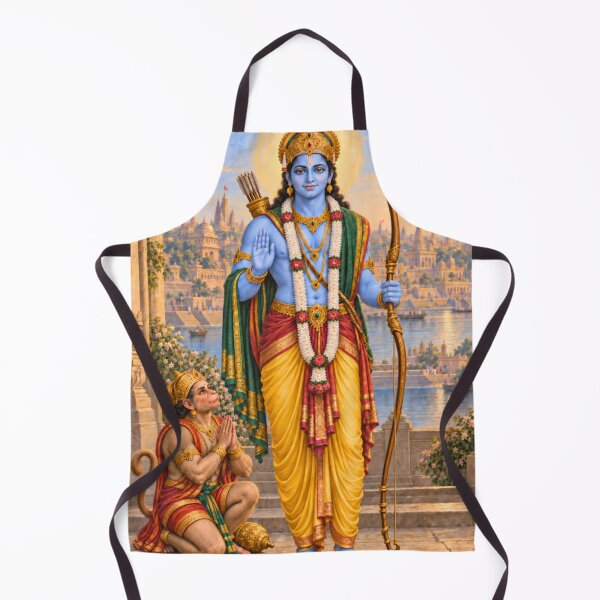 Item preview, Lord Rama Avatar - Hanuman Devotional Wall Art designed and sold by Homyar.