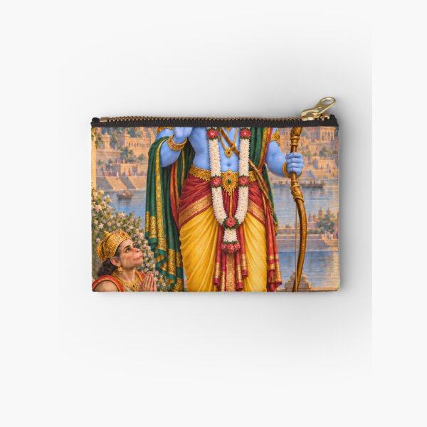 Item preview, Lord Rama Avatar - Hanuman Devotional Wall Art designed and sold by Homyar.