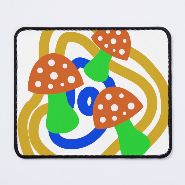 Item preview, Colourful Psychedelic Mushrooms designed and sold by LeisuretimeArt.
