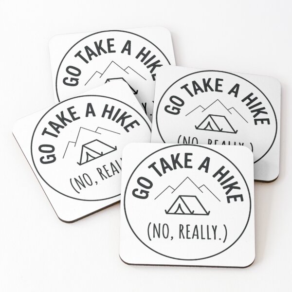 Item preview, Go Take a Hike No, Really. Funny Minimal Hiking Badge designed and sold by GabeMountainArt.