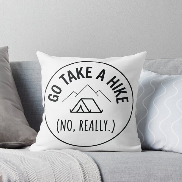 Item preview, Go Take a Hike No, Really. Funny Minimal Hiking Badge designed and sold by GabeMountainArt.