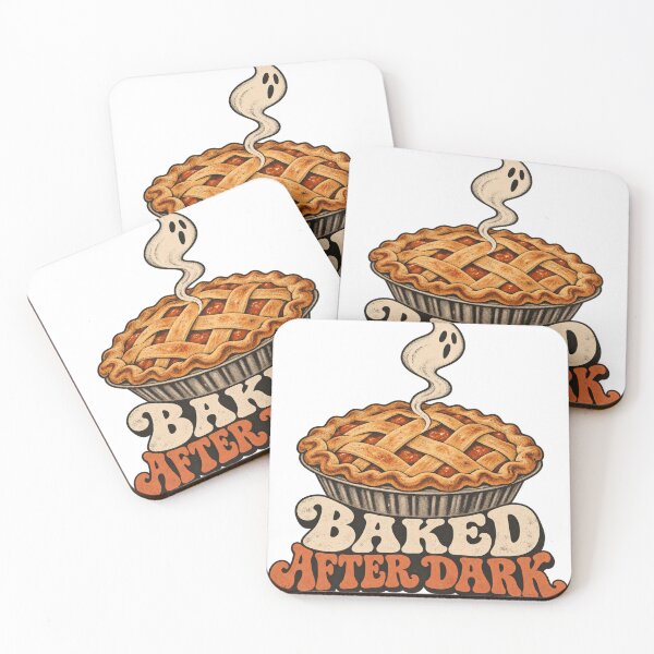 Item preview, Baked After Dark Retro Halloween Baking Design designed and sold by Golden Era Studio.