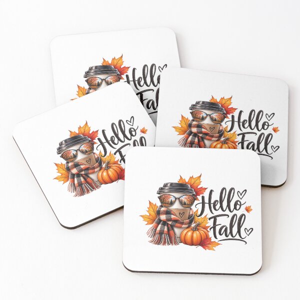 Item preview, Hello Fall Cozy Coffee Design designed and sold by Wild Ink Studio by Barbara.
