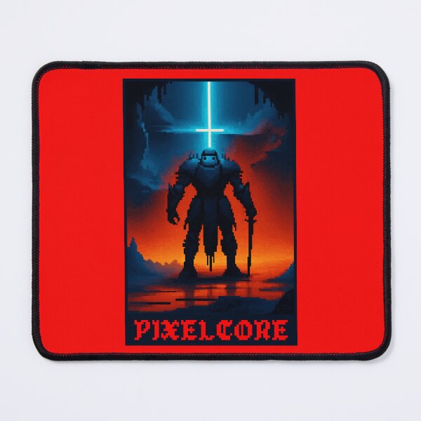 Item preview, Armored Warrior in a Dragon Cave Pixel Art {PIXELCORE} designed and sold by PIXELCORE-TEE.