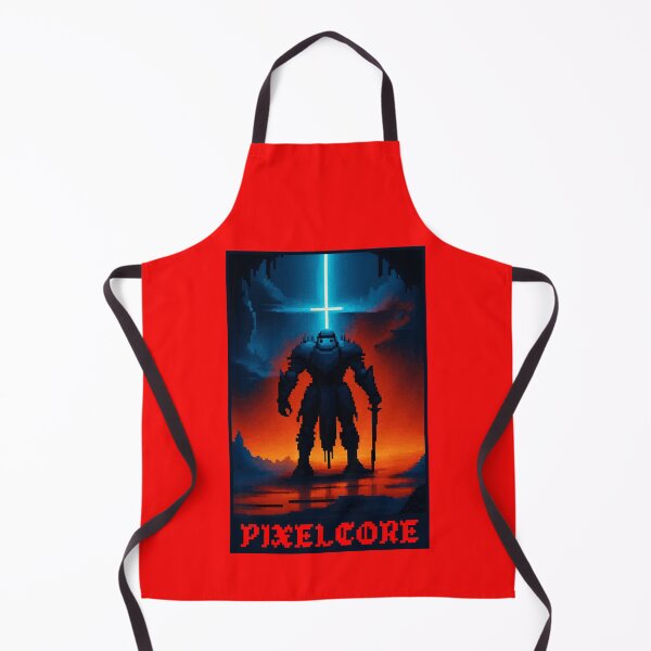 Item preview, Armored Warrior in a Dragon Cave Pixel Art {PIXELCORE} designed and sold by PIXELCORE-TEE.
