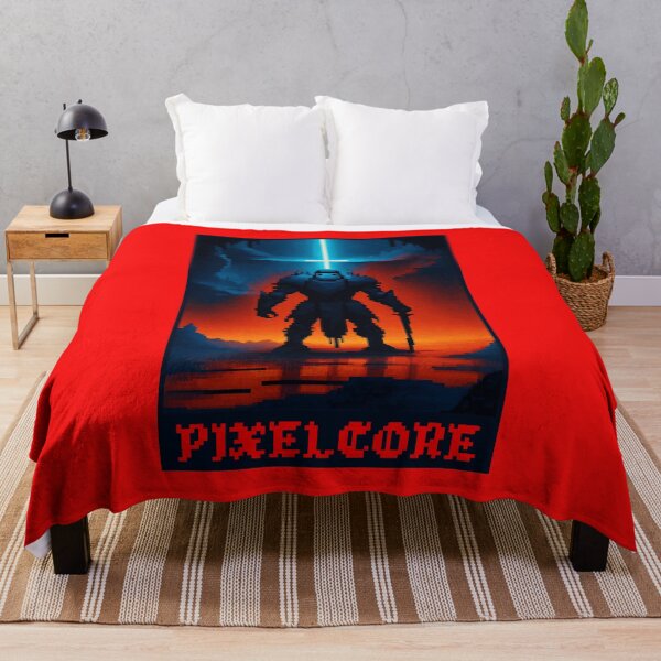 Item preview, Aromored Warrior in a Dragon Cave Pixel Art {PIXELCORE} designed and sold by PIXELCORE-TEE.
