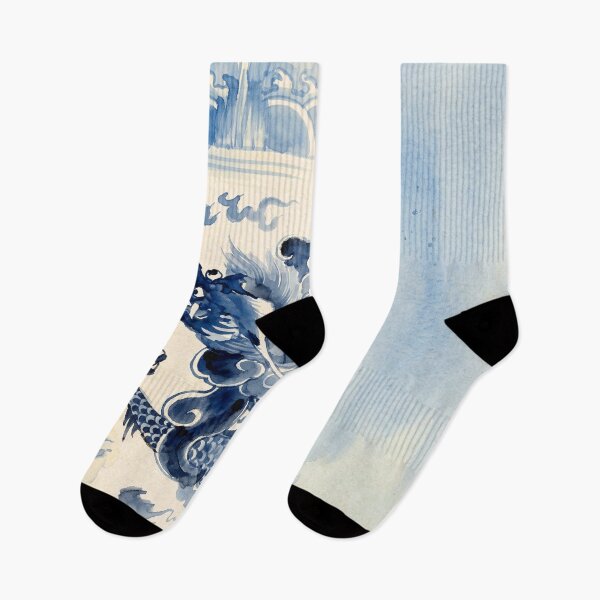 Item preview, Blue and White Chinese Dragon Vase designed and sold by Fani*.