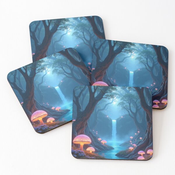 Item preview, Moonfall Sanctuary - Mystic Forest Waterfall designed and sold by nhk999.