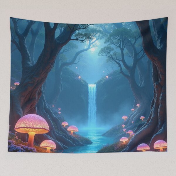 Item preview, Moonfall Sanctuary - Mystic Forest Waterfall designed and sold by nhk999.