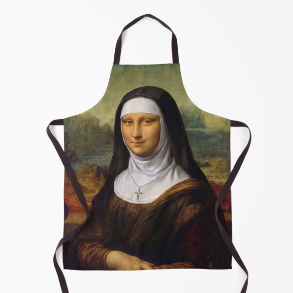 Item preview, Nun Mona Lisa - Wearing A Cross designed and sold by ShabanMerch⭐⭐⭐.