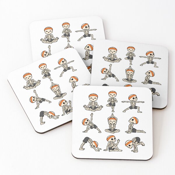Item preview, Yoga Skeleton Charming Poses Halloween designed and sold by chattsuede.
