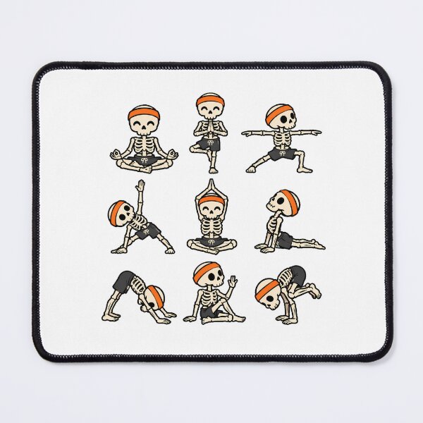 Item preview, Yoga Skeleton Charming Poses Halloween designed and sold by chattsuede.